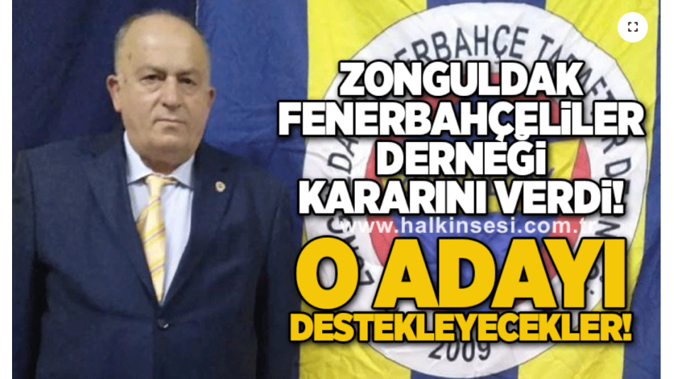 Zonguldak Fenerbahçeliler Derneği kararını verdi...